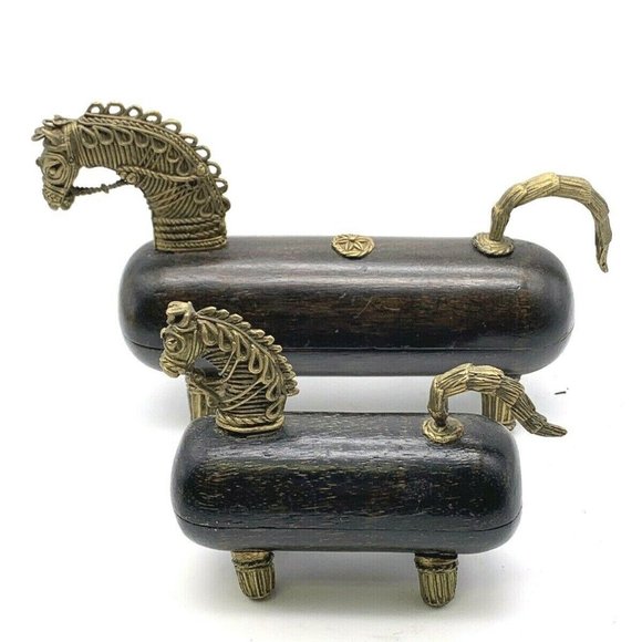 Vintage Other - Vintage hinged-box horses